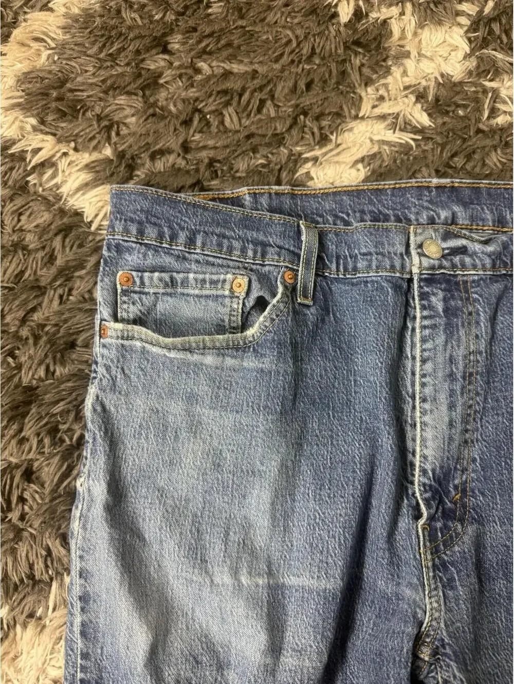 Levi's Men's 541 Athletic Taper Fit Straight Leg Blue Denim Jeans W40 L32
